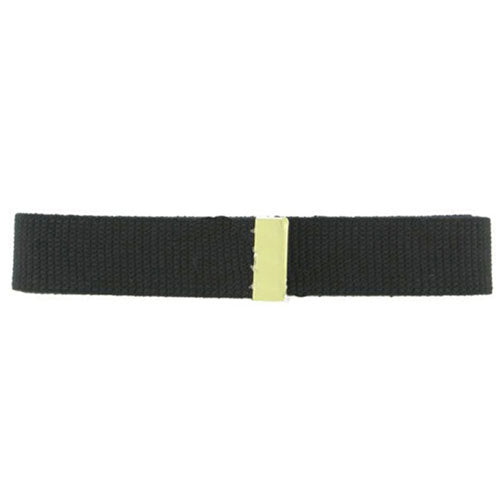 Belt Black W/Brass Tip (Each)