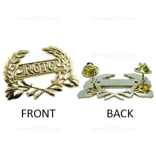 ROTC Wreath Gold Pin Back (For Berets) (Each) - JROTC.com