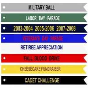 Air Force Custom Streamer JROTC/ ROTC (Each) (Takes Minimum 4 months) 2 3/4" x 36"