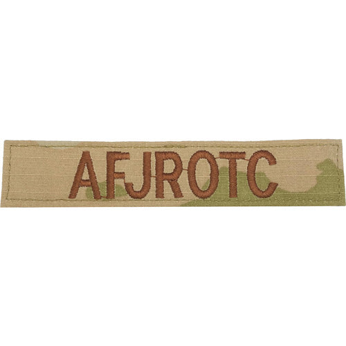 AFJROTC Multicam OCP Hook Back Name Tape