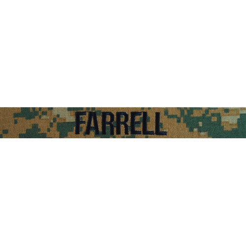 Woodland MCCU custom name tape (Each) (Takes about 3 Weeks)