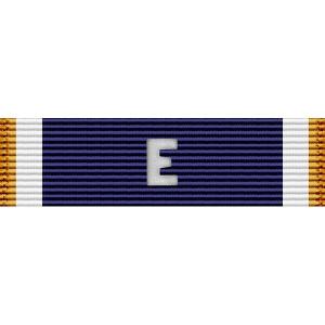 Ribbon Unit With E For Efficiency - JROTC.com
