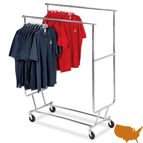 Double Rolling Clothes Rack