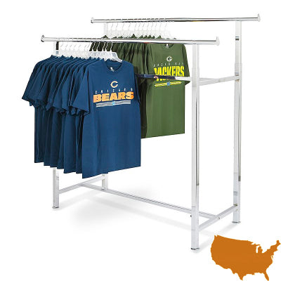 Double-Rail Clothes Rack - JROTC.com