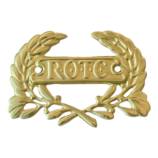 ROTC Wreath Gold Screw Back (Each)