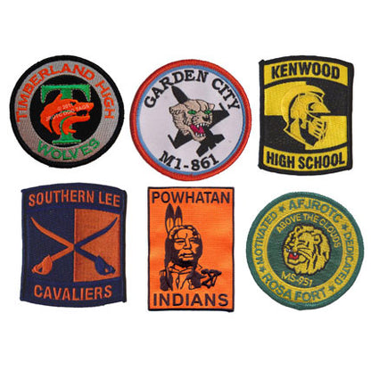 Custom Color Patch - Sew on or Hook Back  (100 Pack) (Takes 6 Weeks)