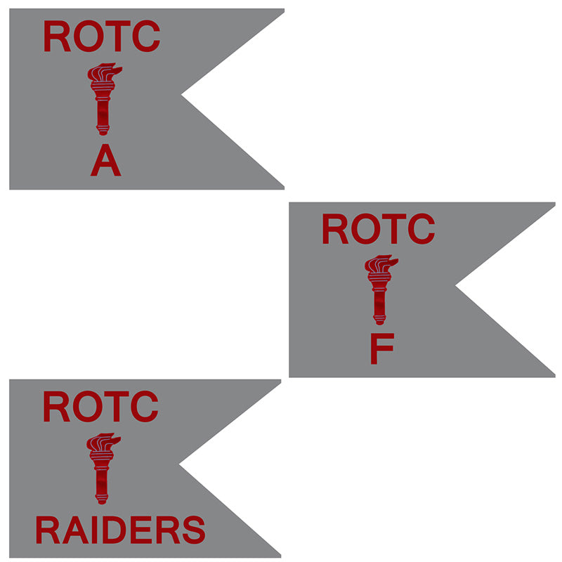 Guidon Flag ROTC With Torch (Each) (Allow 4 Months)