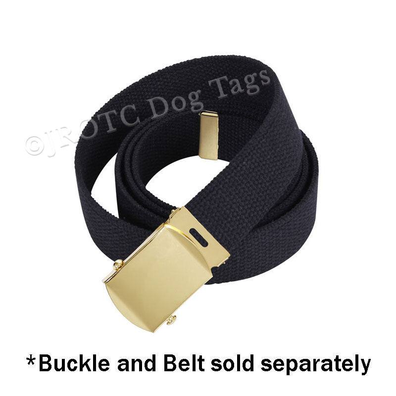 Belt Black W/Brass Tip (Each)