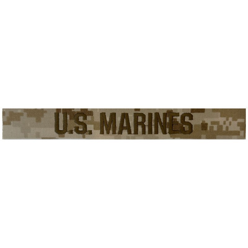 Desert MCCU U.S. Marines name tape sew on (Each)