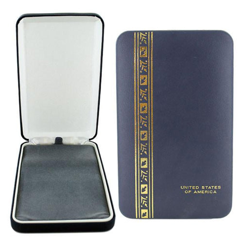 Large Military Blue Plastic Medal Presentation Box