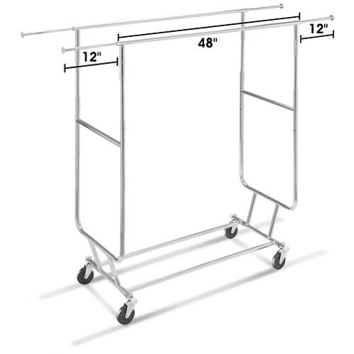 Double Rolling Clothes Rack
