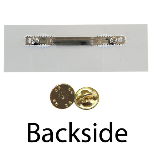 Pebble Finish Black Nameplate (Each) - JROTC.com