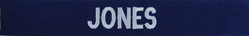 Custom Enlisted Navy Blue Name Tape Sew On (Each) (Takes About 3 Weeks)