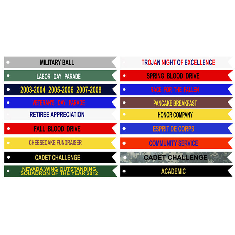 Custom Streamer JROTC/ ROTC (Each) (Takes Minimum 4 months) - JROTC.com