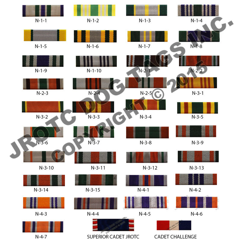 JROTC Ribbon N Series (Each)
