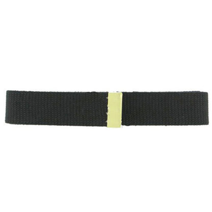 Belt Black W/Brass Tip (Each) - JROTC.com