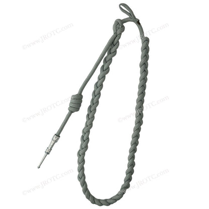 Lanyard Fourragere with Silver or Gold Tip (Button Loop) Select Color (Each)