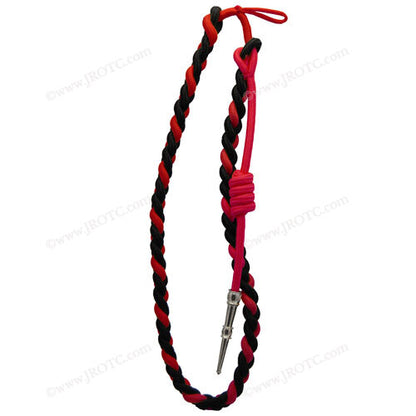 Lanyard Fourragere with Silver or Gold Tip (Button Loop) Select Color (Each)