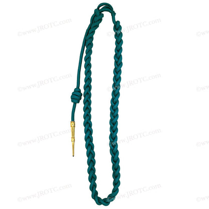 Lanyard Fourragere with Silver or Gold Tip (Button Loop) Select Color (Each)