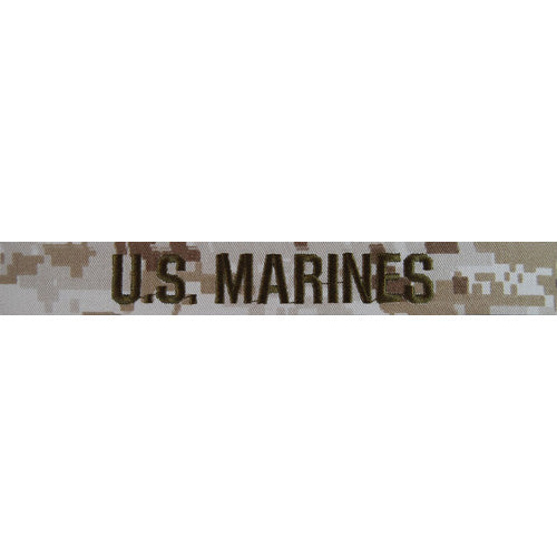 Desert MCCU U.S. Marines name tape sew on (Each)