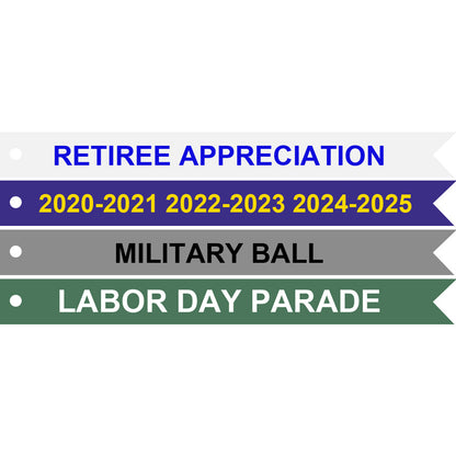 Air Force Custom Streamer JROTC/ ROTC (Each) (Takes Minimum 4 months) 2 3/4" x 36" [JDT-21-039]