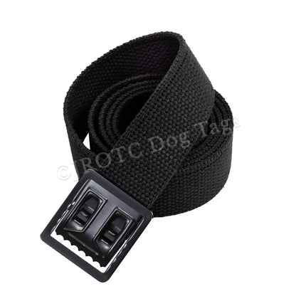 72 Inches Black Belt With Open Face Black Buckle Extra Long Unisx [JDT-05-005]
