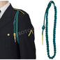 Lanyard Fourragere with Silver or Gold Tip (Button Loop) - Select Color