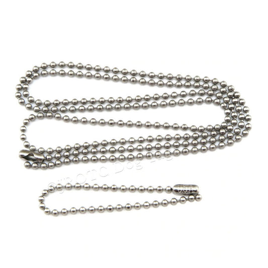 Military Dog Tag Chain Sets (100 Short & 100 Long)