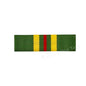 Green ribbon bar with yellow and red stripes on a white background