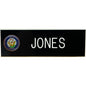 Navy with crest smooth 1x3 Name plates [JDT-NJ-002]