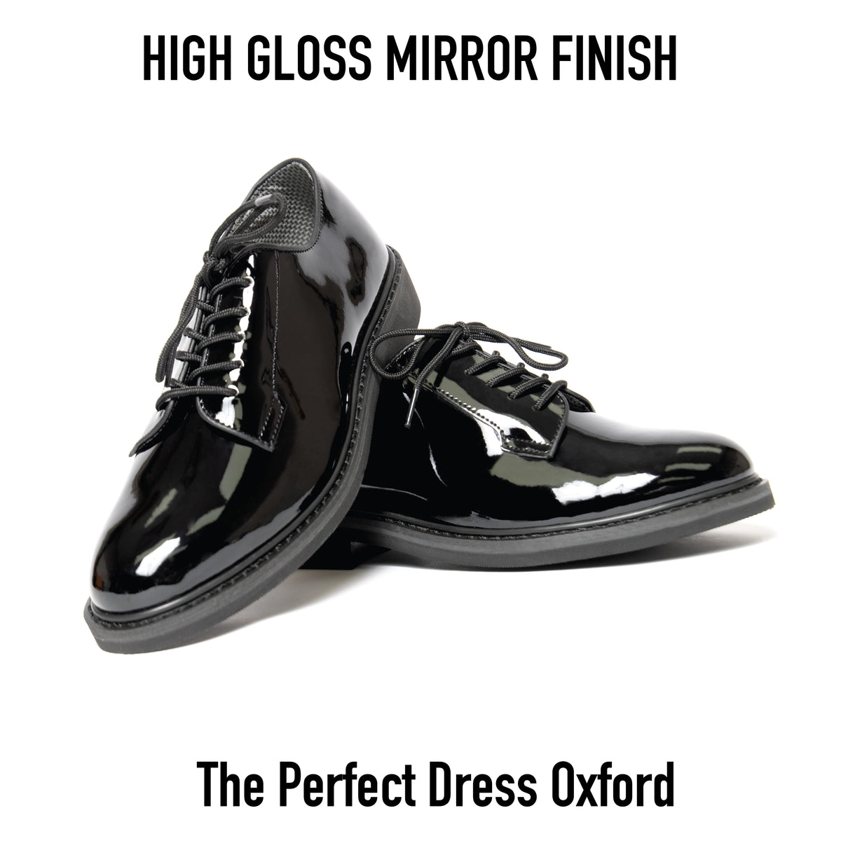 Budget Uniform Hi-Gloss Oxford Dress Shoe - Unisex
