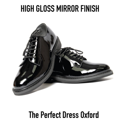 Budget Uniform Hi-Gloss Oxford Dress Shoe - Unisex