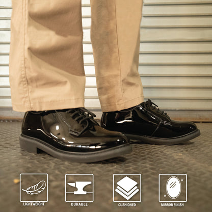 Budget Uniform Hi-Gloss Oxford Dress Shoe - Unisex