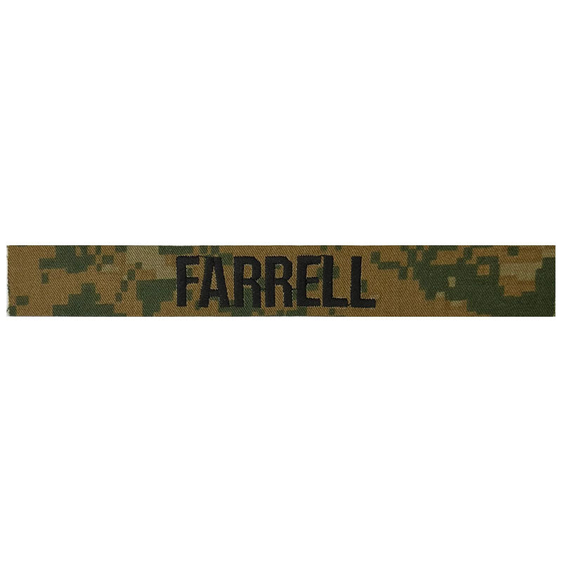 Woodland MCCU custom name tape (Each) (Takes about 3 Weeks)