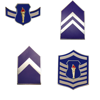 Air Force JROTC pin-on rank badges sold in pairs