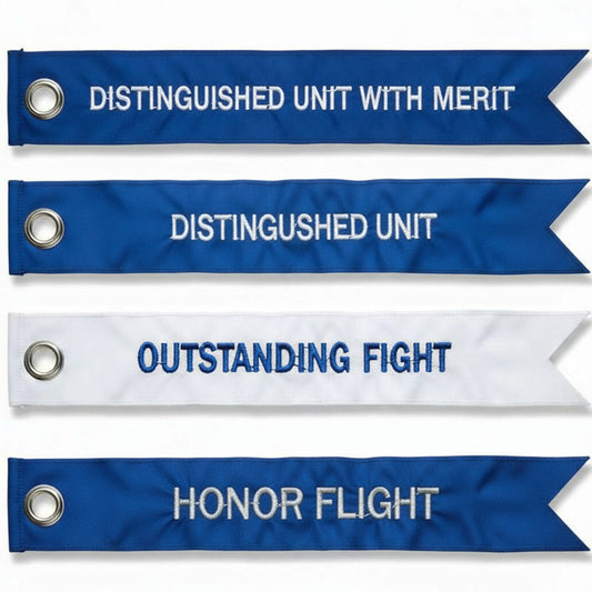 Air Force Streamers (Each) Takes Minimum 4 months [2 3/4" tall by 36" wide]