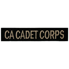 California Cadet Corps Name Tapes with Hook Back [JDT-CA-001]