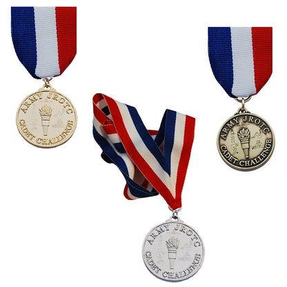 Cadet Command Challenge Medal with neck or chest Drape (Each)