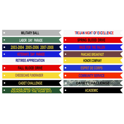 Custom Streamer JROTC/ ROTC (Each) (Takes Minimum 4 months) - JROTC.com