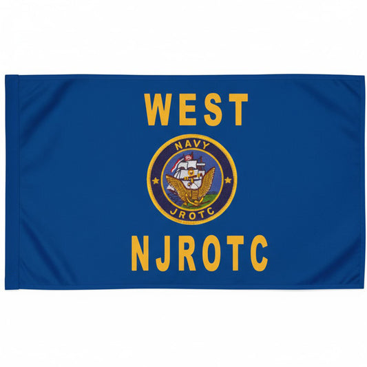 NJROTC Guidon Flag with Navy JROTC Patch (Each) (Allow 4 Months) [JDT-NJ-056]