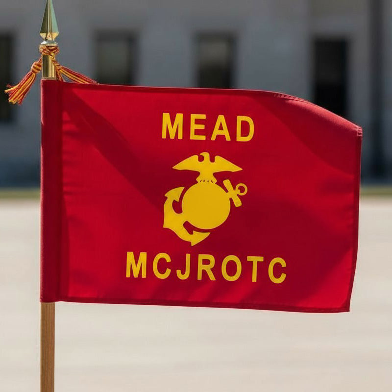 MCJROTC Guidon With USMC EGA (Takes 4 months)