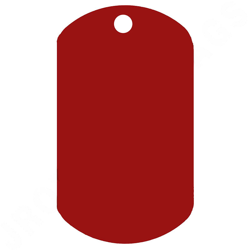Embossable Red Dog Tags Blank (Box Of 100) – JROTC.com
