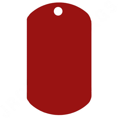Embossable Red Dog Tags Blank (Box Of 100) – JROTC.com