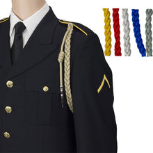 Lanyard Fourragere with Silver or Gold Tip (Button Loop) Select Color (Each) - JROTC.com