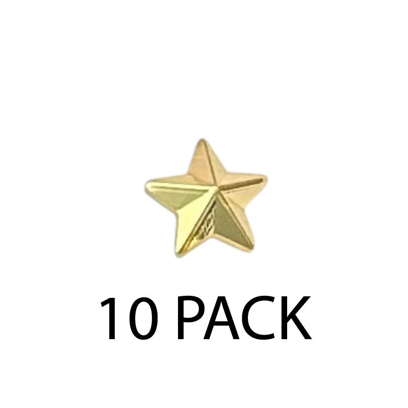 Service Designation Star - Single Star (10 Pack)